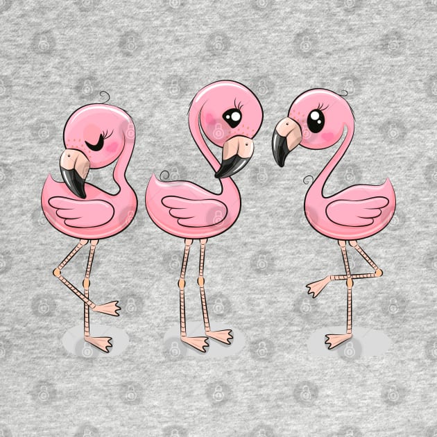 Cute Flamingos by Reginast777